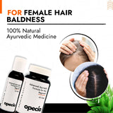 Female Pattern Baldness Hair Loss Treatment | Best Natural Ayurvedic Solutions for Women Baldness Alopecia