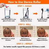 Opecia Derma Roller 0.5MM For Bald Patches, Hair Regrowth & Scalp Activation | With 540 Titanium Alloy Needles | Safe & Effective to Use
