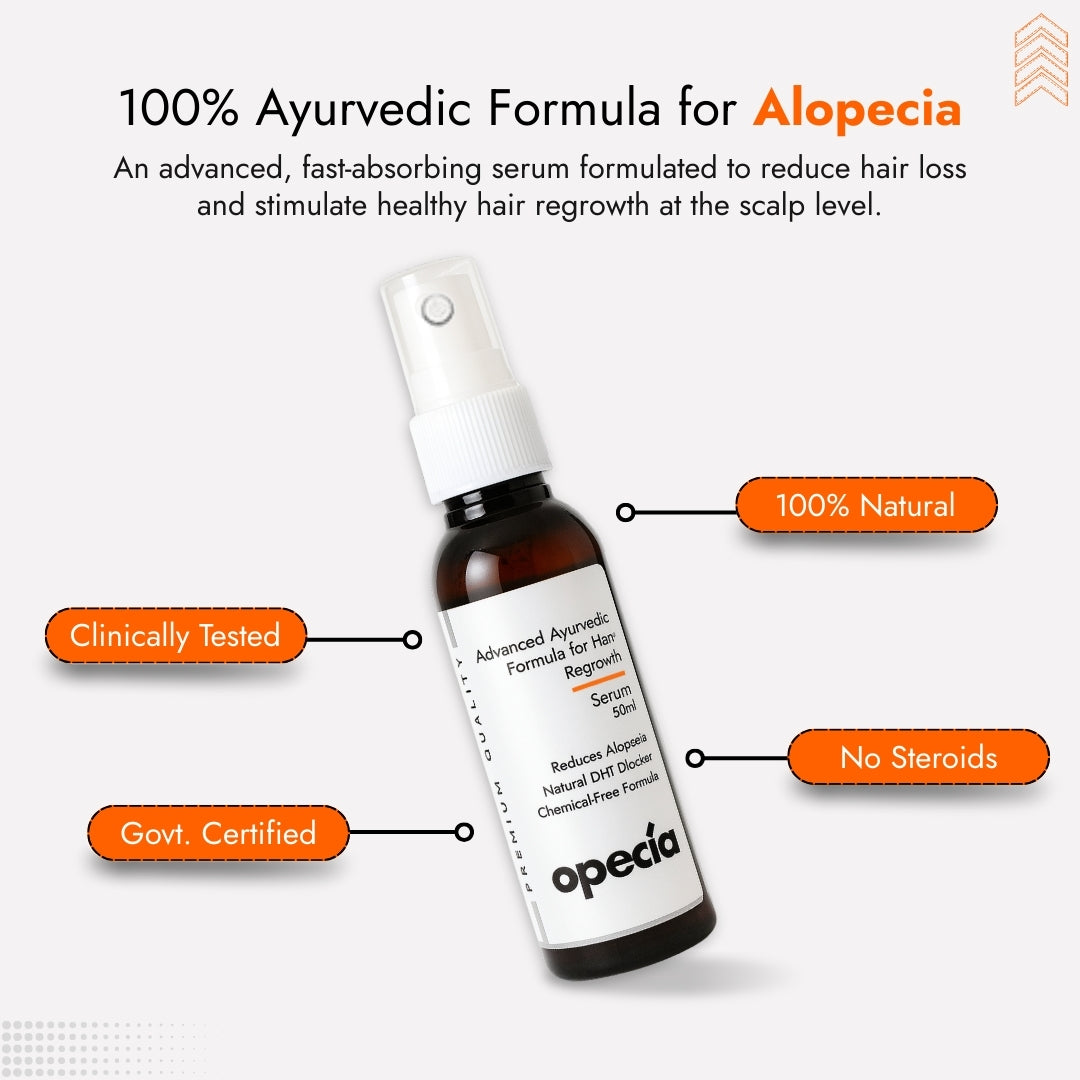 Alopecia Hair Regrowth Serum Spray 50ml - Advanced Formula for Alopecia Areata Treatment