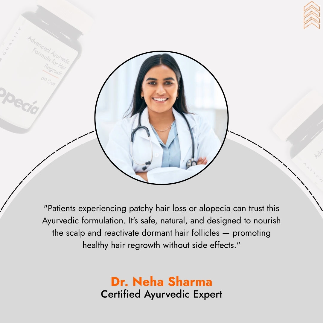 Best Ayurvedic Treatment for Alopecia Areata (Oil + Capsules)