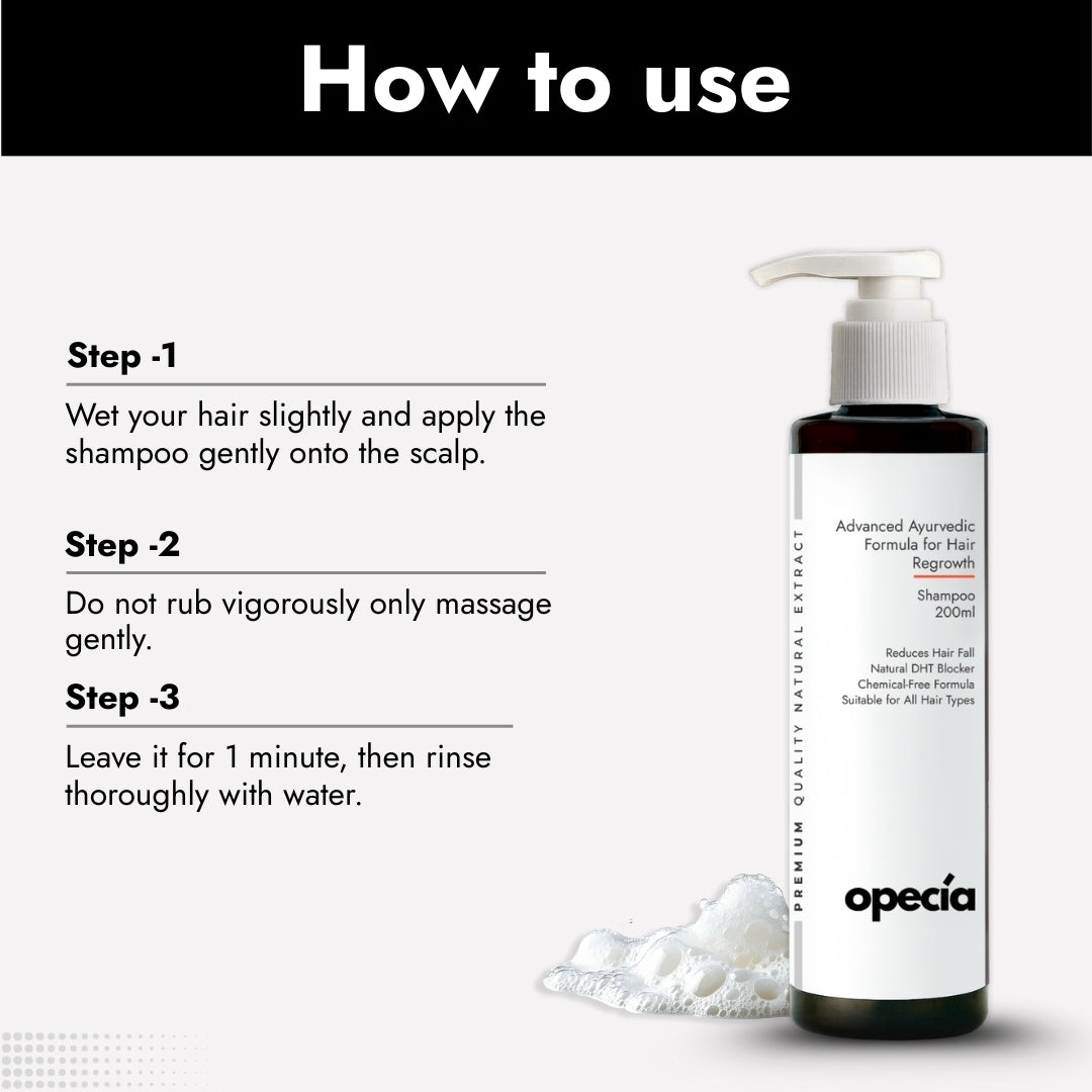 Alopecia Herbal Shampoo (200ml) - Advanced Formula for Alopecia Treatment