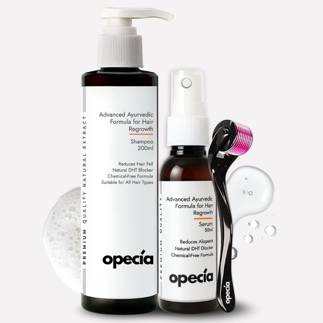 Alopecia Serum & Shampoo Combo Pack – Advanced Ayurvedic Formula For Hair Fall Control & Bald Patch Recovery