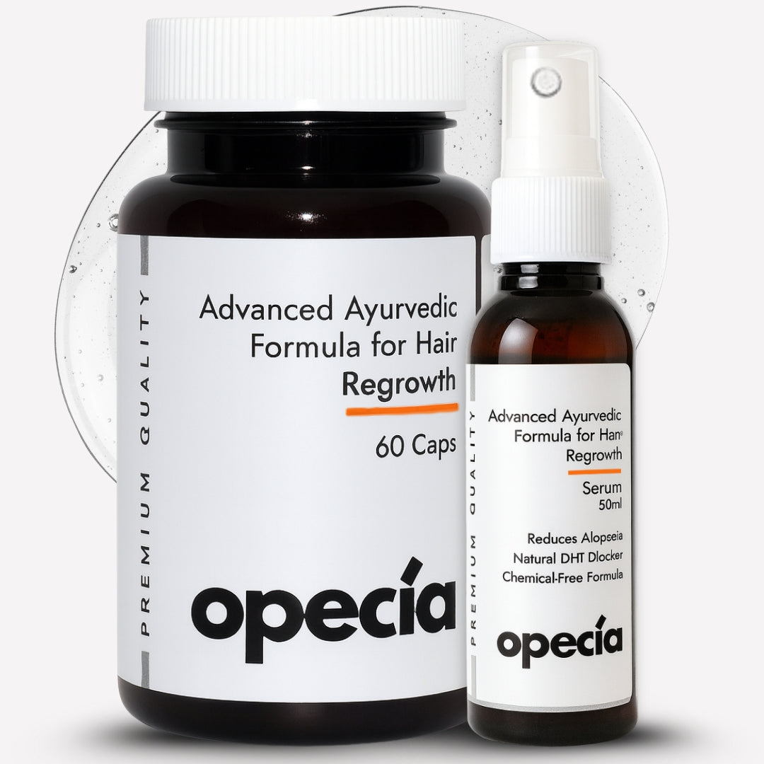 Alopecia Areata Treatment Kit | Hair Regrowth Capsules (60 Caps) + Alopecia Serum Spray 50ml