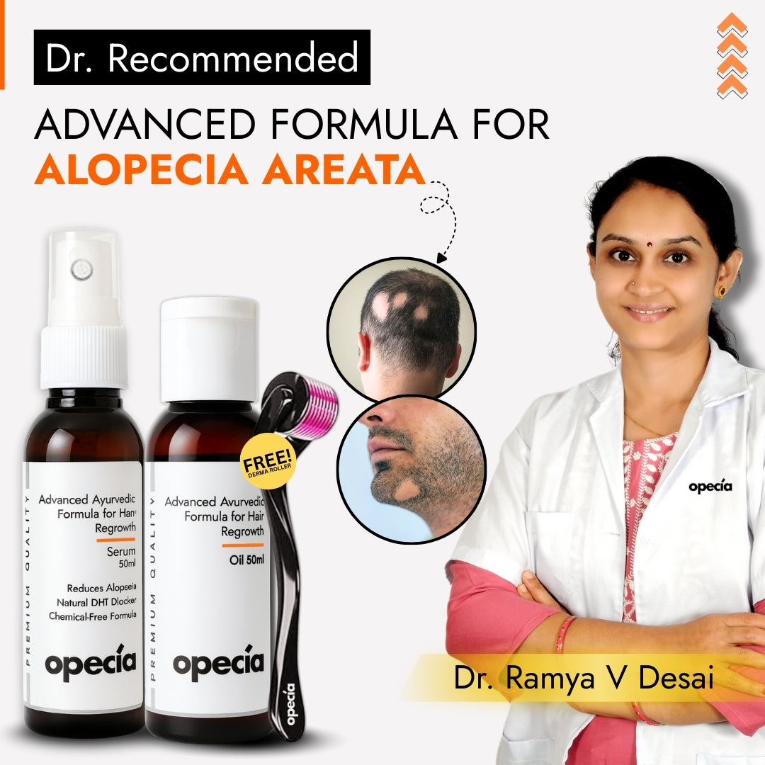 Alopecia Hair Patch Oil with Roller  - Advanced Formula for Alopecia Areata Treatment